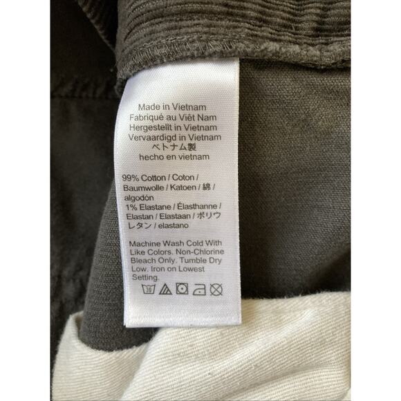 J. Crew Men’s Corduroy Style 484 Pants 34x32 Straight Leg Gray Cotton Grunge - Picture 8 of 8